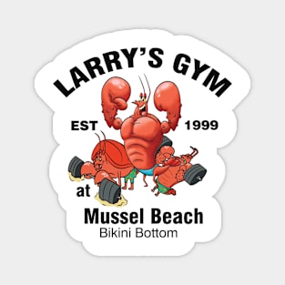 Larry's Gym At Mussel Beach Magnet