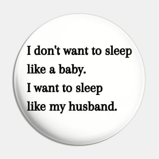 Sleep like a baby Pin