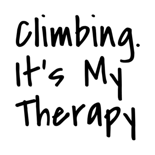 Climbing. It's My Therapy T-Shirt