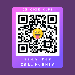 Scan for California, Qr Code Funny Memes -4 T-Shirt