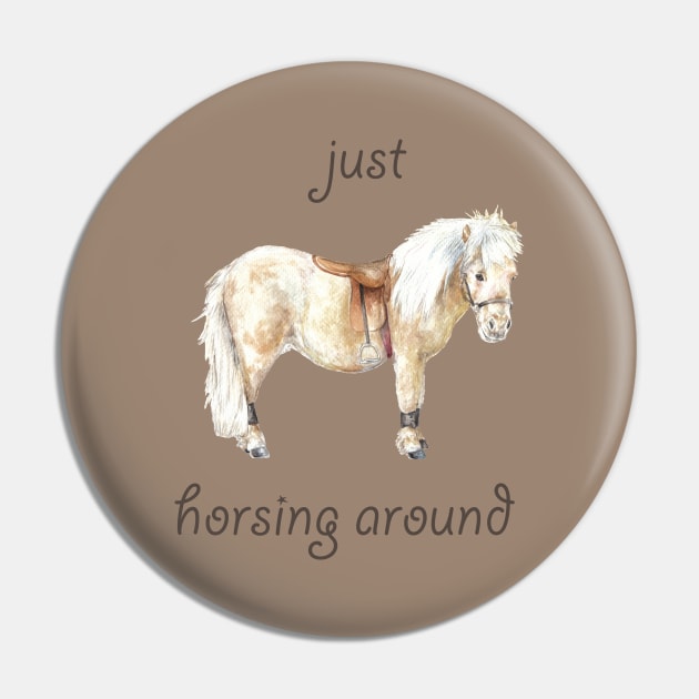 Just Horsing Around: Shetland Pony Illustration Pin by wanderinglaur