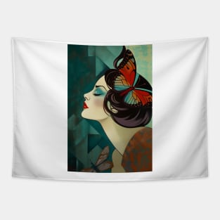 Art Deco Inspired Print Tapestry