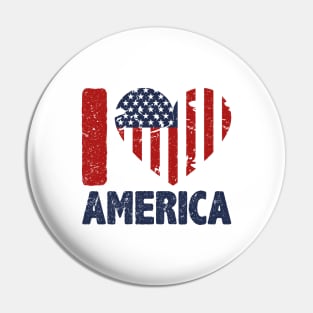 American independence day flag design Pin