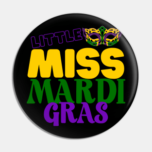 Little Miss Mardi Gras Pin