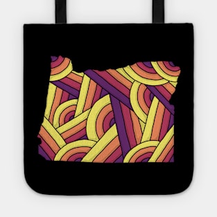 Oregon Map Art Tote