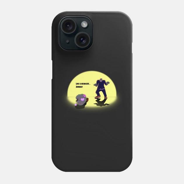 Like a Headless... Zombie? - Halloween Cartoon - Not Hamlet Design Phone Case by NotHamlet