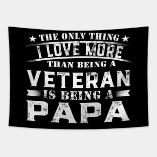 Veteran Is Being A Papa Gift Fathers Papa Tapestry