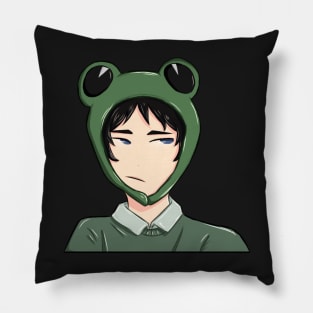 Akaashi in a frog hat Pillow