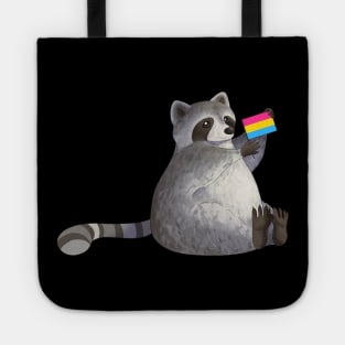 Pansexual Pride Raccoon Tote