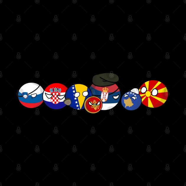 Polandball - Yugoslavia family by DigitalCleo