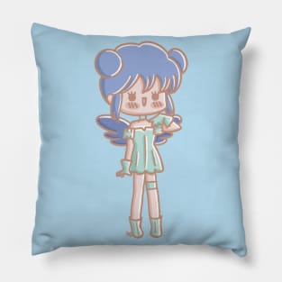 mew mint kawaii fan art Pillow