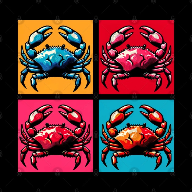 Pop Velvet Crab Art - Trendy Marine Life by PawPopArt