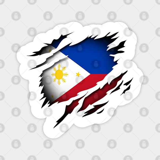 The Philippines in the Heart Magnet by HappyGiftArt