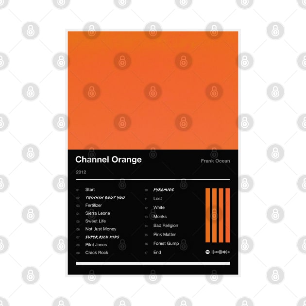 Channel Orange Tracklist (Inverted) by fantanamobay@gmail.com