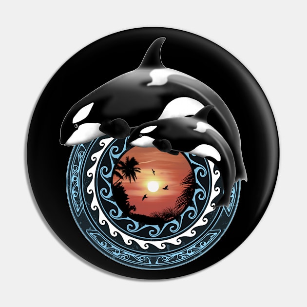 Orca Killerwhales Pin by NicGrayTees