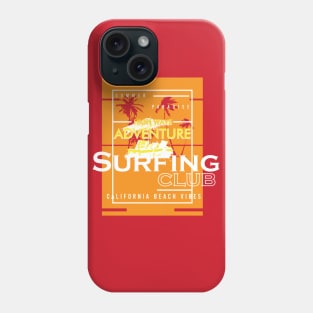 California Tropical Beach Surfing Club Phone Case