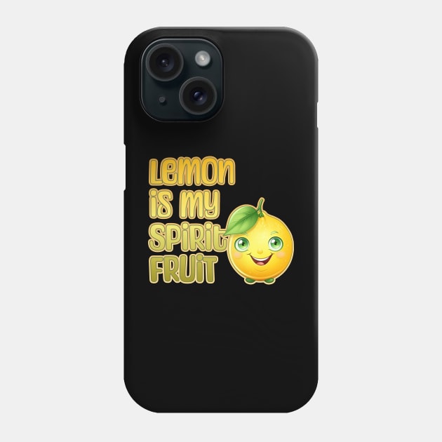 Lemon is My Spirit Fruit Phone Case by DanielLiamGill