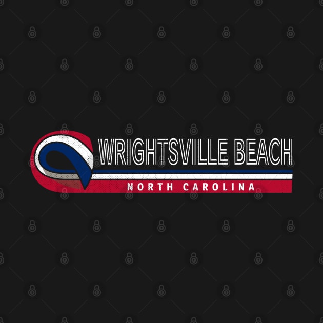 Wrightsville Beach, NC Summertime Vacationing State Flag Colors by Contentarama