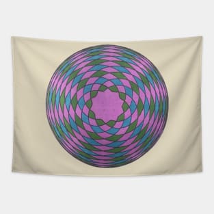 Spirograph Spring Mandala Tapestry