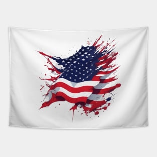 Patriotic shirt Made In USA Tapestry