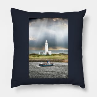 Hampshire Hurst Point Lighthouse, England art Pillow