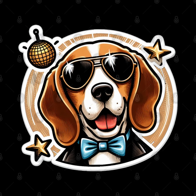 Beagle Disco Bunny by k9-tee