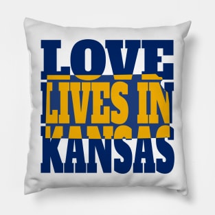 Love Lives in Kansas Pillow