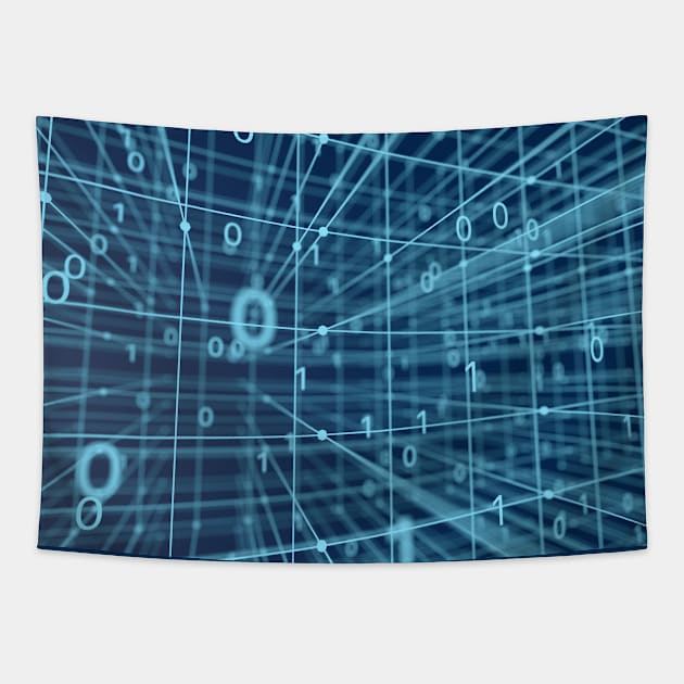 Data grid illustration Tapestry by Choulous79