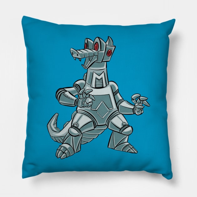 Mechagodzilla Pillow by majanation