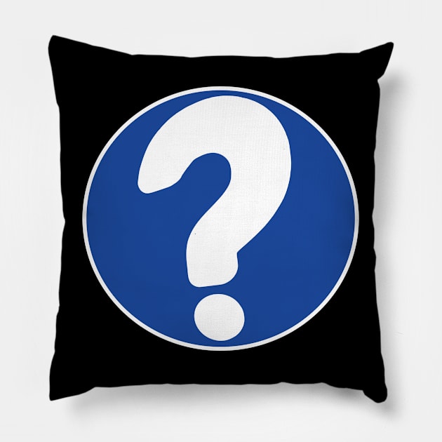 Mystery Team Question Mark Pillow by TeeShawn