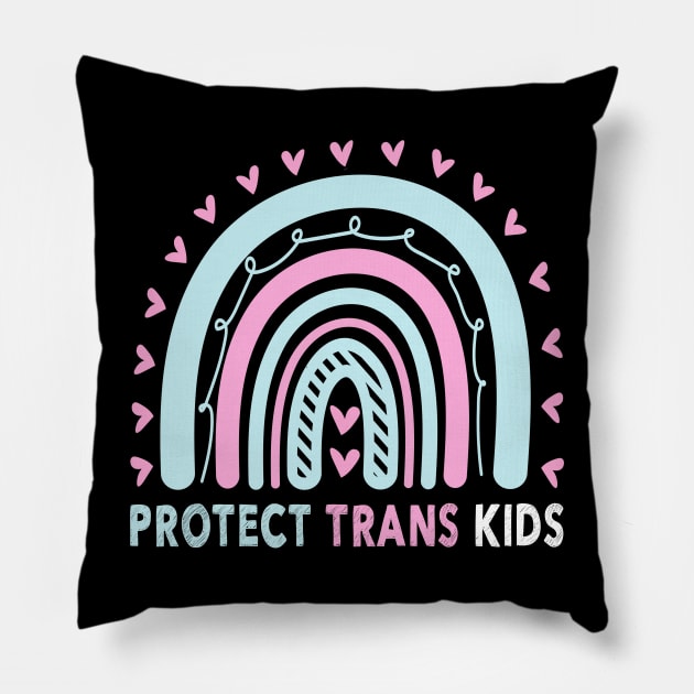 Protect Trans Kids Pillow by peskybeater