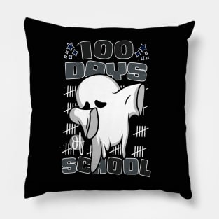 100 days of school featuring a Cute dabbing ghost #1 Pillow