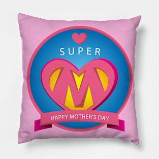 Super Mom Day Pillow