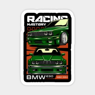 Bmw E30 Racing Mastery Magnet