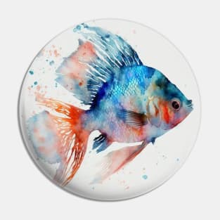 Painted Goldfish Pin