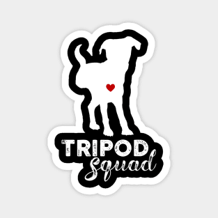 Tripod Squad, Three-Legged Dog, BACK RIGHT LEG amputee Magnet