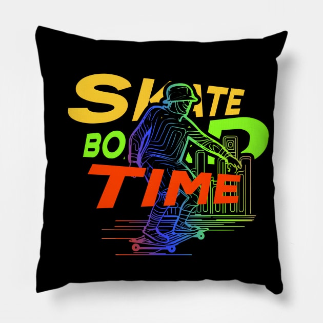 Skateboard Art Design all day skate Pillow by A Floral Letter Capital letter A | Monogram, Sticker