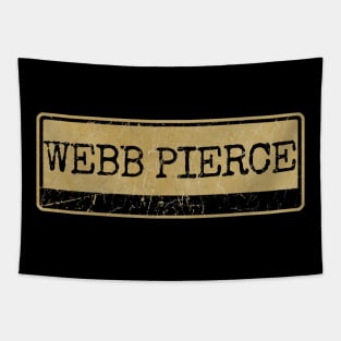 Aliska, text black retro - Webb Pierce Tapestry