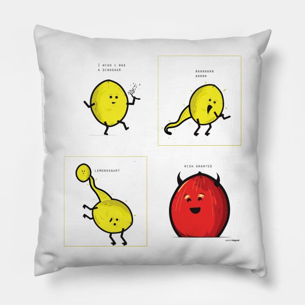 Lemon Ed - Wish granted Pillow by Frajtgorski