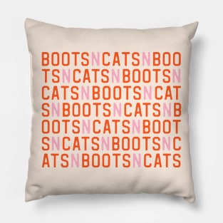 Boots n cats: Say it quickly and voila! you're a beatboxer (pink and letters) Pillow