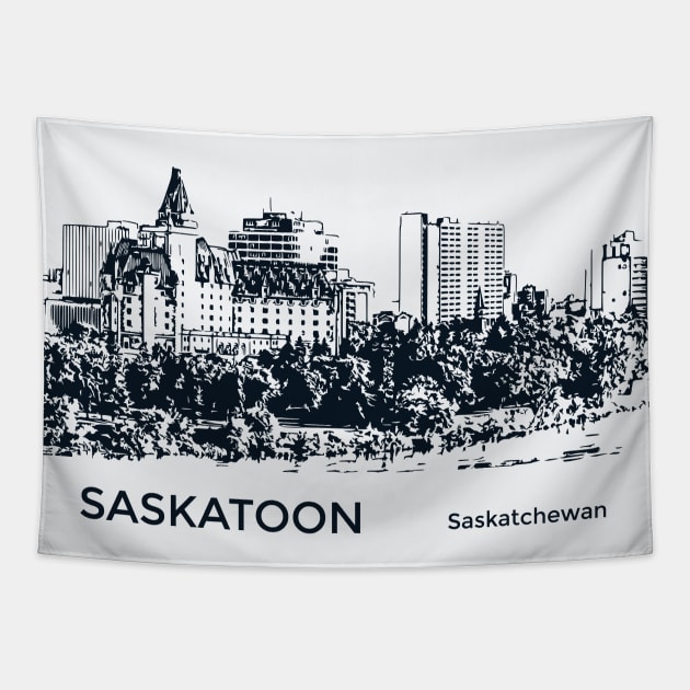 Saskatoon Saskatchewan Tapestry by Lakeric
