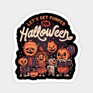 Pumped for Halloween - Cute Pumpkin Gift Magnet