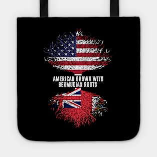 American Grown with Bermudian Roots USA Flag Tote