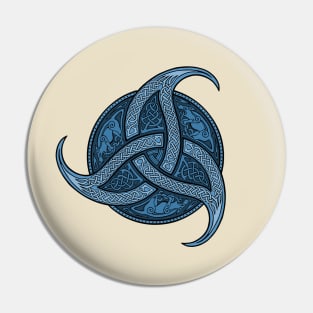 Trinity Knot - Blue Pin