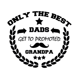 Only the best dads get promoted to grandpa T-Shirt