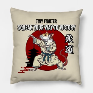 Tiny fighter mouse Pillow