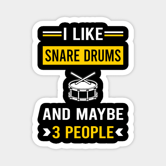 3 People Snare Drum Drums Magnet by Good Day