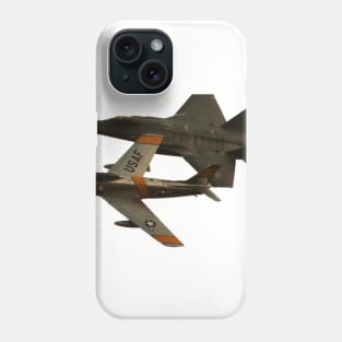 F-86 Sabre and F-35 Lightning II Phone Case