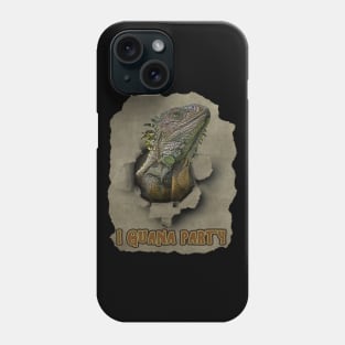 I Guana Party, Funny Iguana Party Animal Phone Case