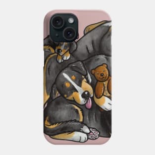 Sleeping Swissie pile Phone Case